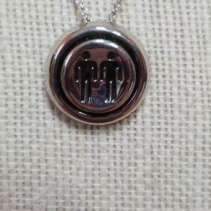 Hot Topic Silver Colored Charm Necklace